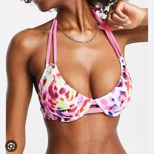 Neon animal print bikini figleaves